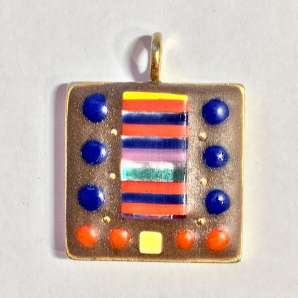 Tapestry Square in Mosaic Jewelry at Windy Sea Designs