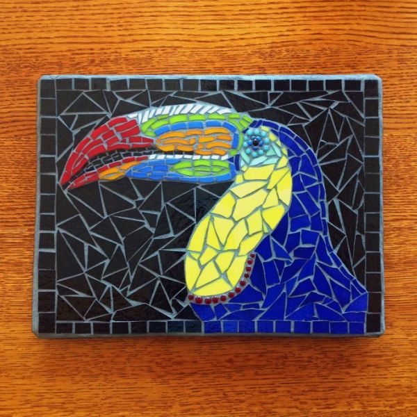 Keel Billed Toucan in Mosaics at Windy Sea Designs