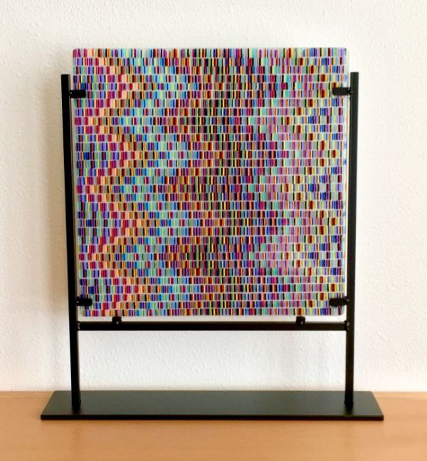 Chevron Weave in Fused Glass at Windy Sea Designs