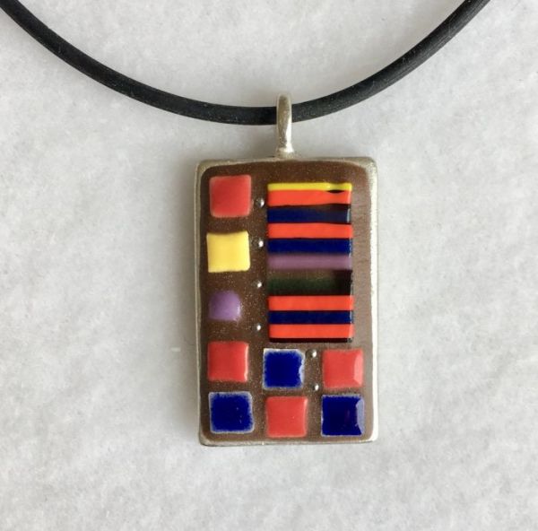 Tapestry Checkerboard in Mosaic Jewelry at Windy Sea Designs
