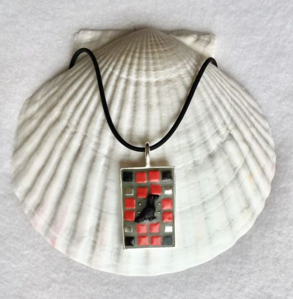 Raven in Mosaic Jewelry at Windy Sea Designs